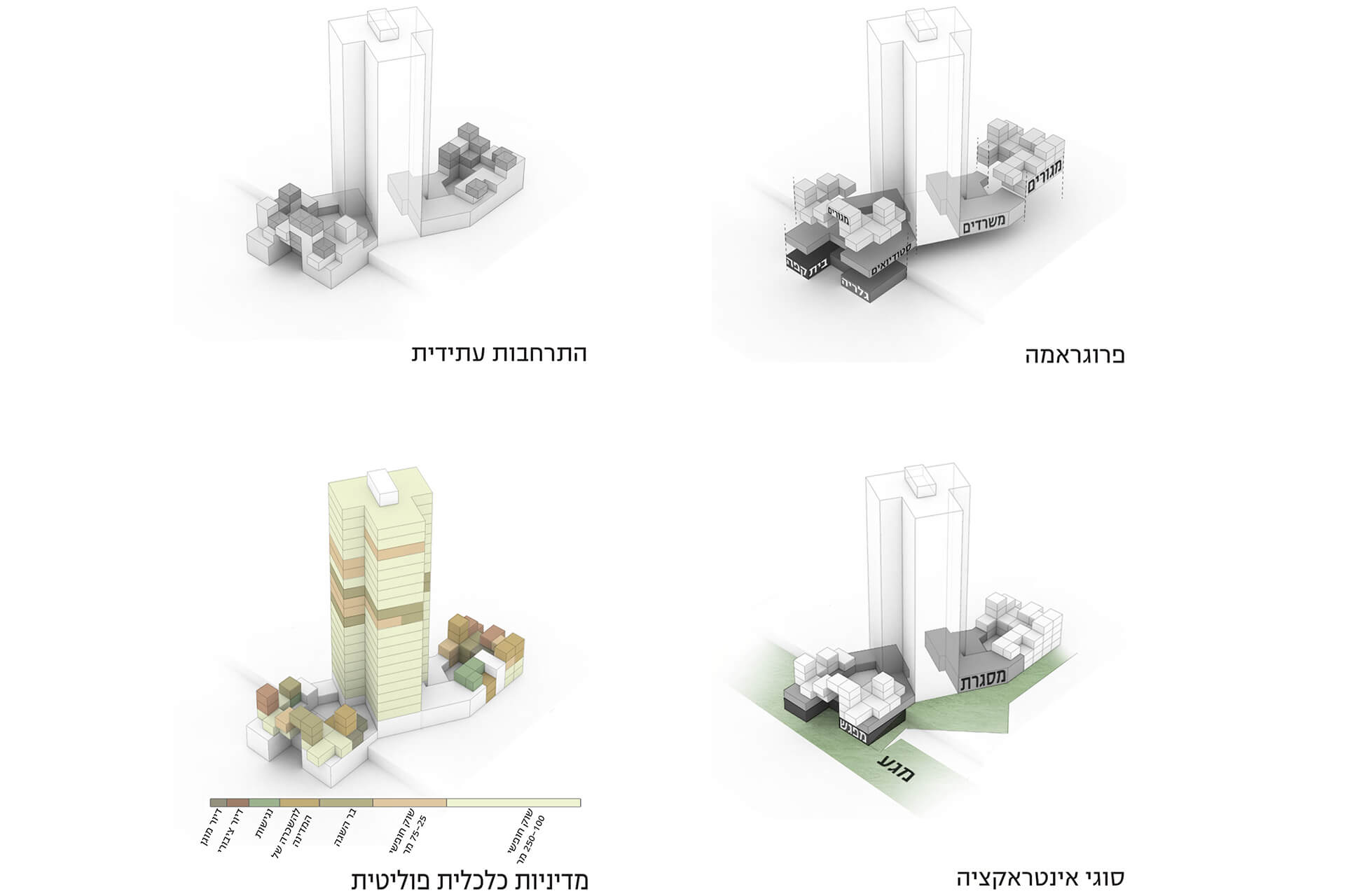 פרויקט קונספטואלי - ציפוף שכונת המגדלים