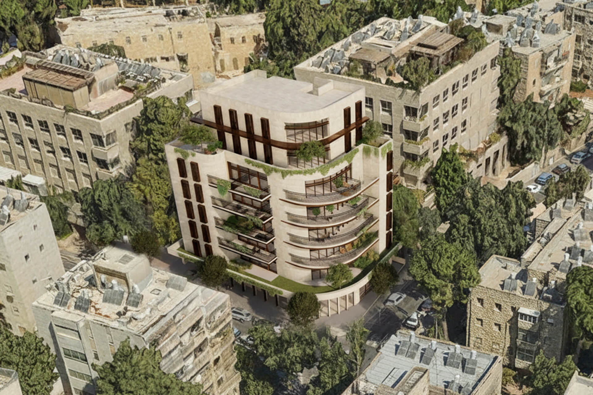 ברנר ירושלים המבנה בסביבה