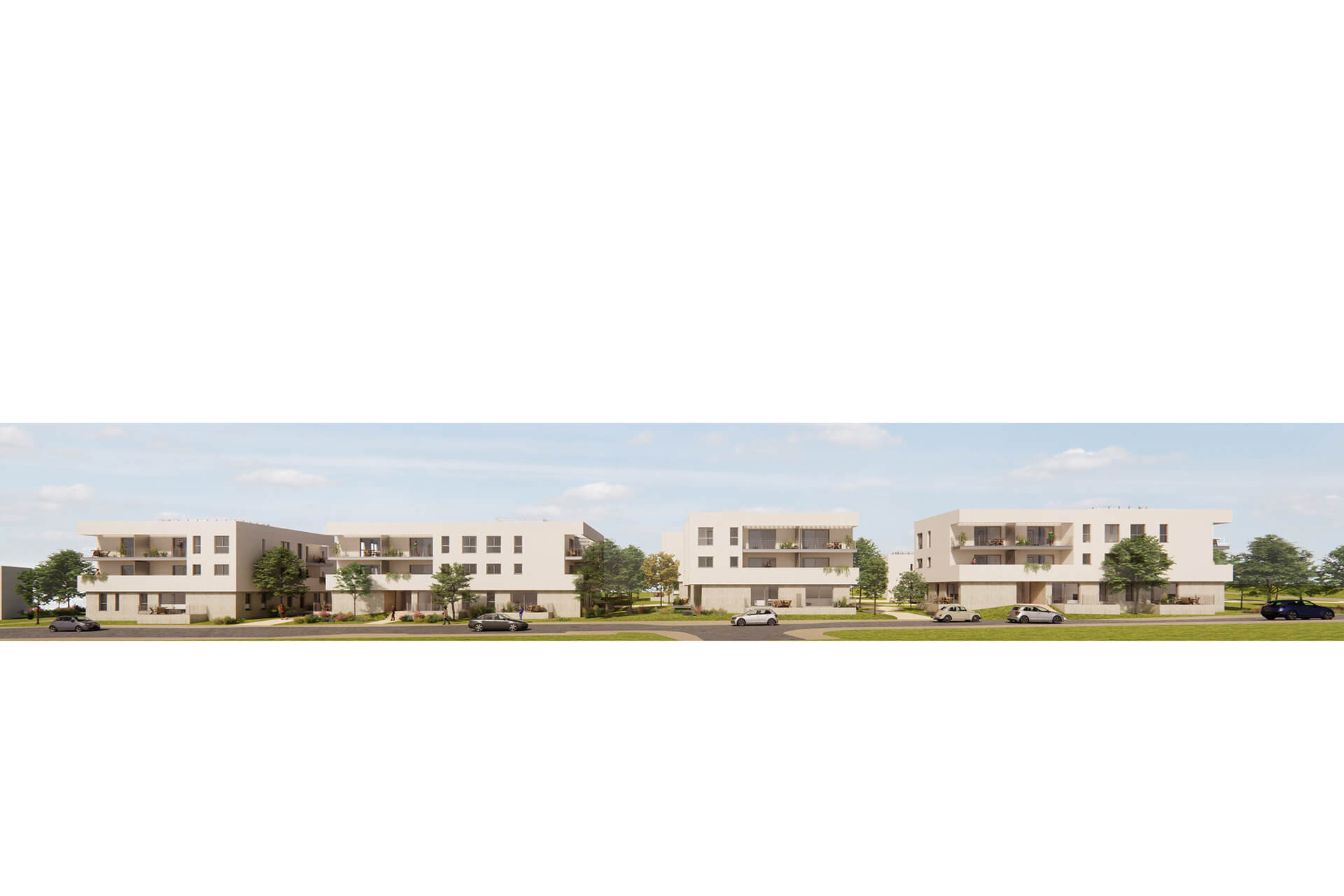 מגורים יקום חזית הפונה לרחוב