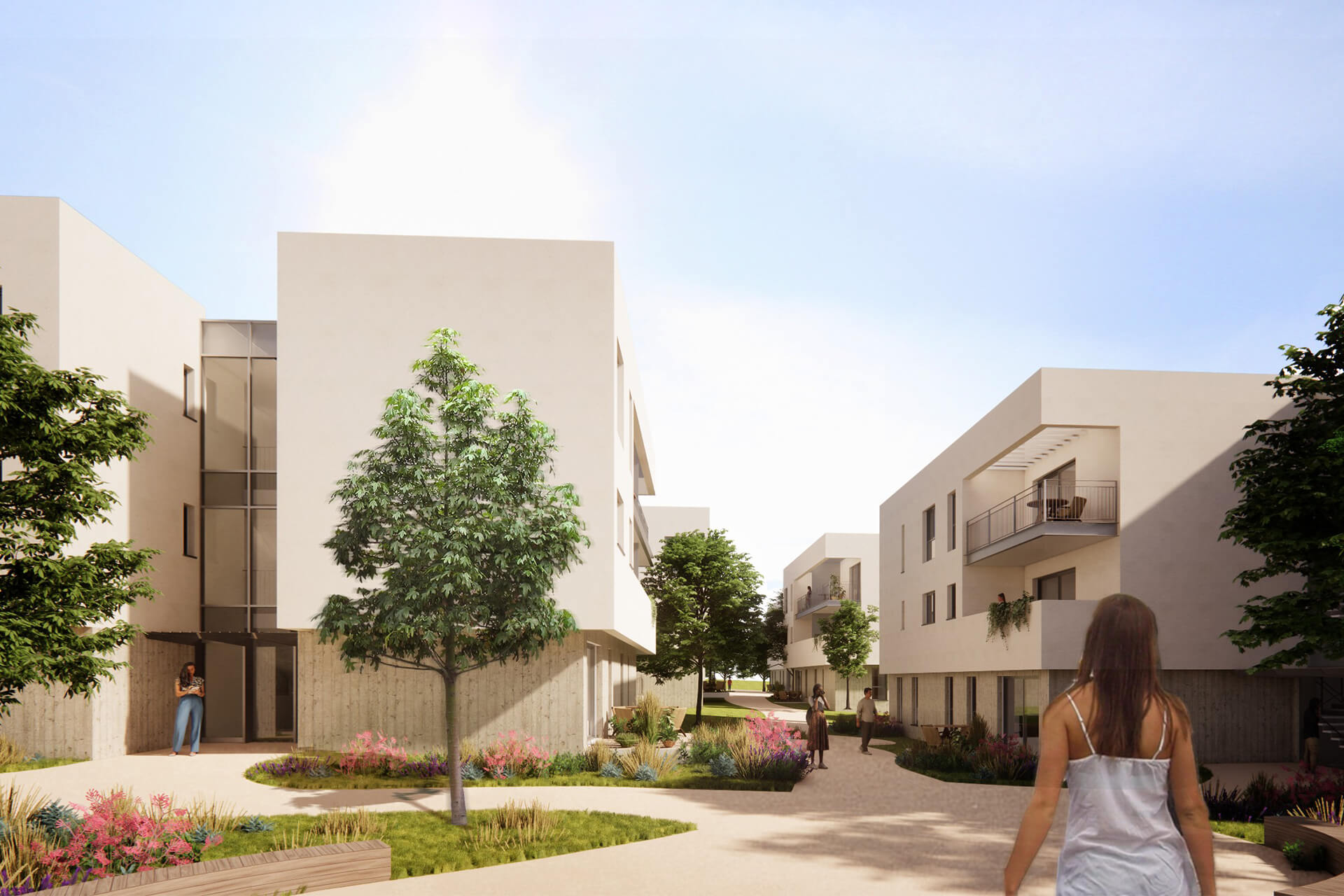 מגורים יקום מבט לחצר