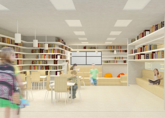 תכנון ספריה - מבנה ציבור נשר